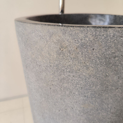 Раковина напольная из речного камня RN-04176 (46*46*90)