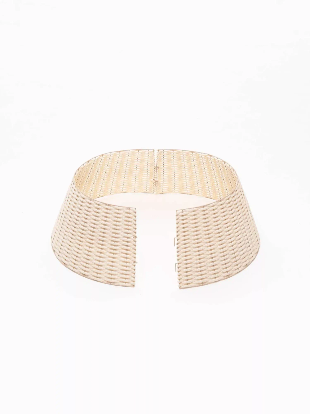 Корзина под елку Премиум Царская Лоза 65*48*30 см., разборная, бри, ЕлкиТорг (65-239)