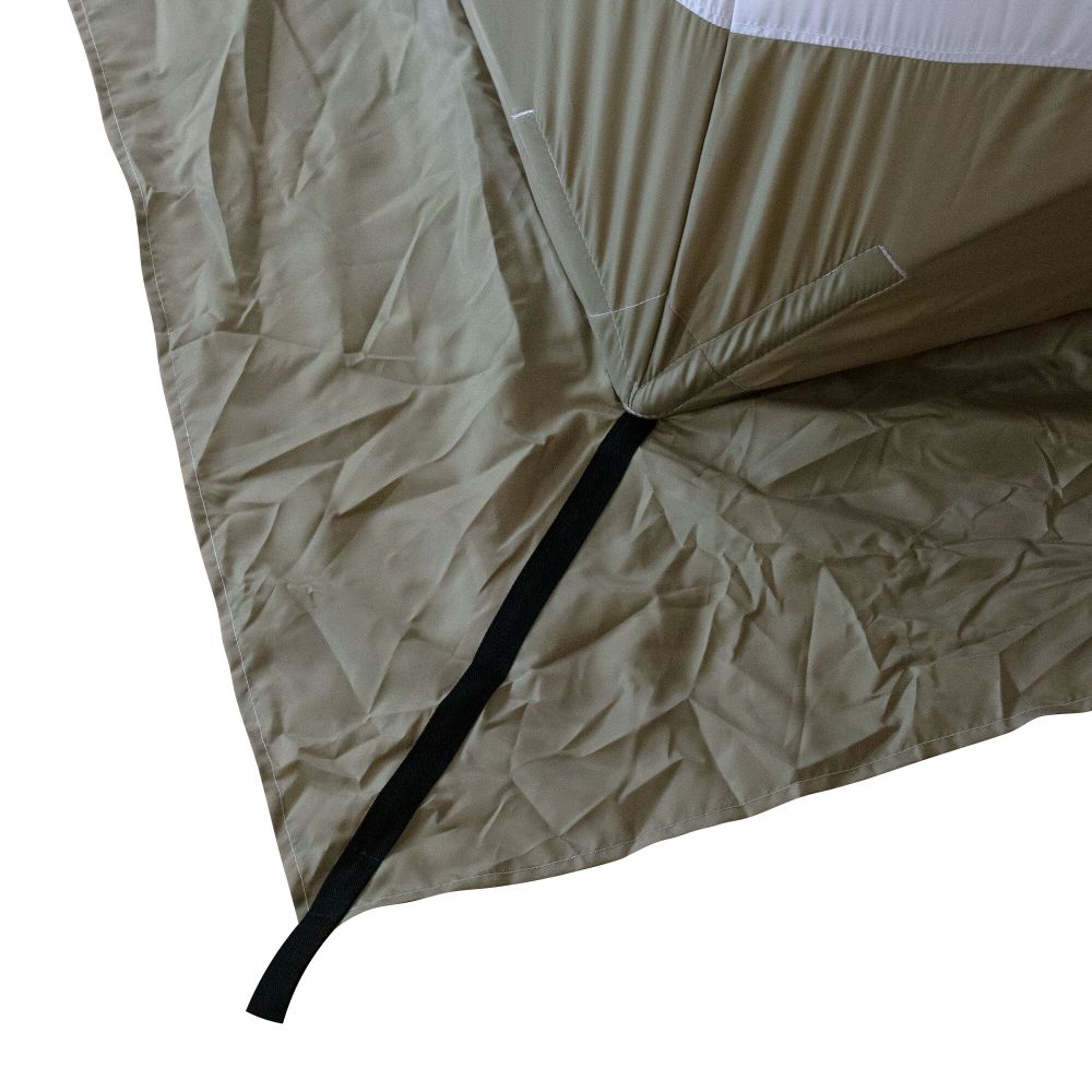 Палатка зимняя куб СЛЕДОПЫТ &quot;Premium&quot; 1,8х1,8 м, S по полу 3,2 кв.м, 3 слоя, цв. оливковый/белый