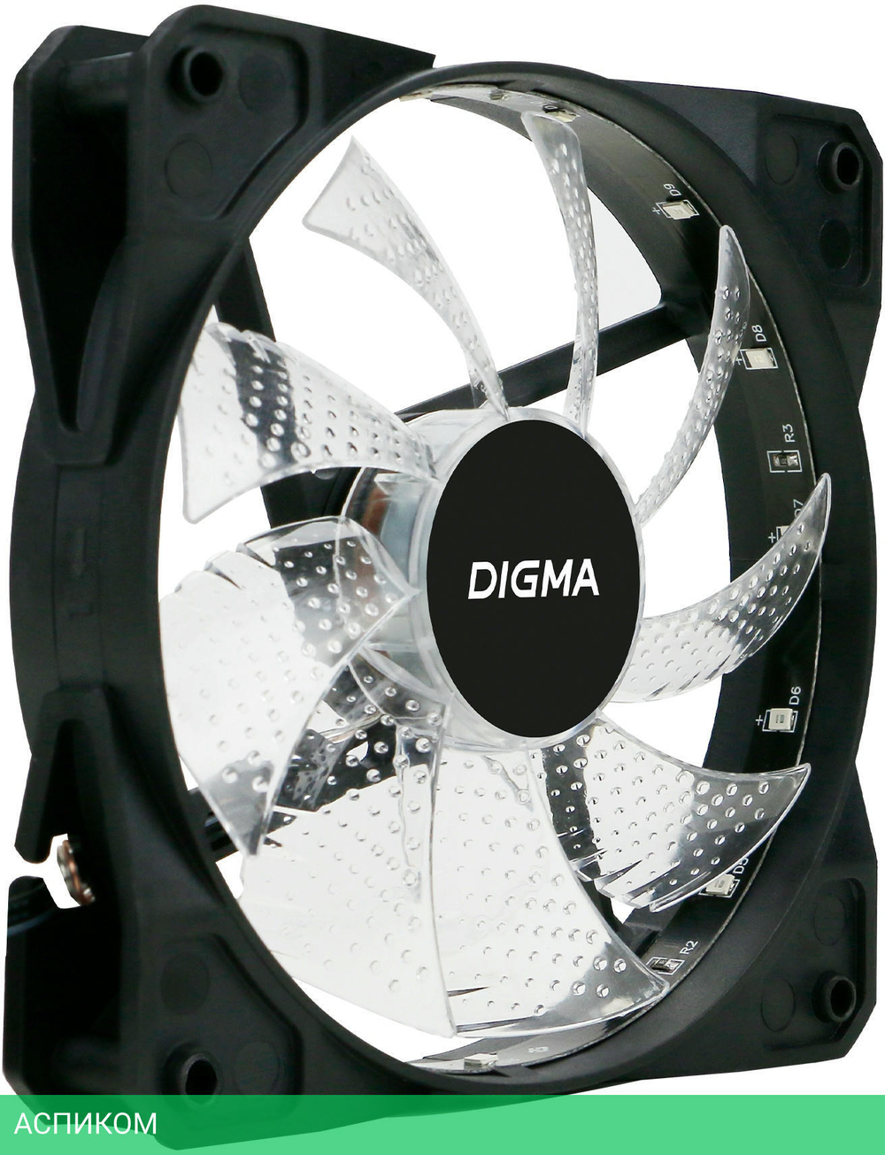 Вентилятор для корпуса Digma DFAN-FRGB2