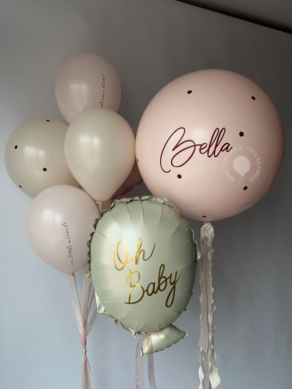 Воздушные шары на выписку для девочки №8876  Изображение5
