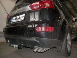 Фаркоп оцинкованный Galia C054C для CITROEN C-CROSSER 2007-, PEUGEOT 4007 2007-, MITSUBISHI OUTLANDER 2007-2012,(паспорт и сертификат в комплекте)(без электрики)