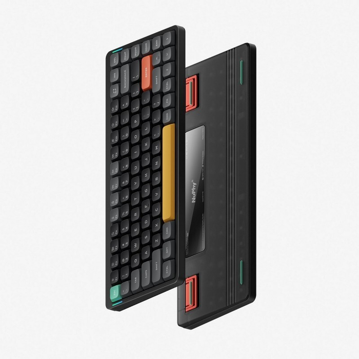 Беспроводная механическая клавиатура QMK Nuphy AIR75v2 Basalt Black, RGB, Hot Swap, Red Switch (AIR75v2-BB-1)