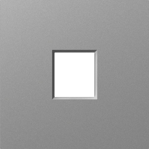 Накладка 1-я для розеток RJ45, TV, SAT, сталь, серия A07