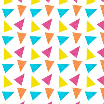 Треугольники акварель