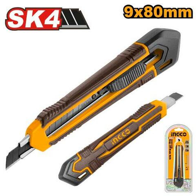 Нож канцелярский 9х140мм INGCO HKNS110925