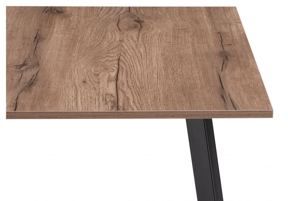 Деревянный стол Ремли 110х67х76 дуб галифакс табак / черный