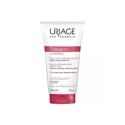 Uriage Tolederm Control Make-Up Removing Milky Gel Деликатный очищающий гель-молочко для снятия макияжа, 150мл