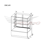 Напольная кондитерская холодильная витрина Finist AIR