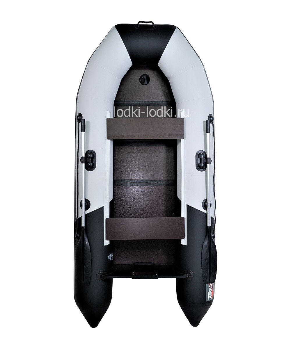 Таймень NX 2850 серый-черный Слань-киль (Лодка ПВХ под мотор)