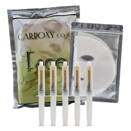 Набор масок СО2 для лица и шеи Carboxy Co2 Gel Mask