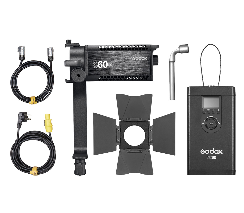 Осветитель Godox S60Bi, 77 Вт, светодиодный, фокусируемый, 2800-6500 К