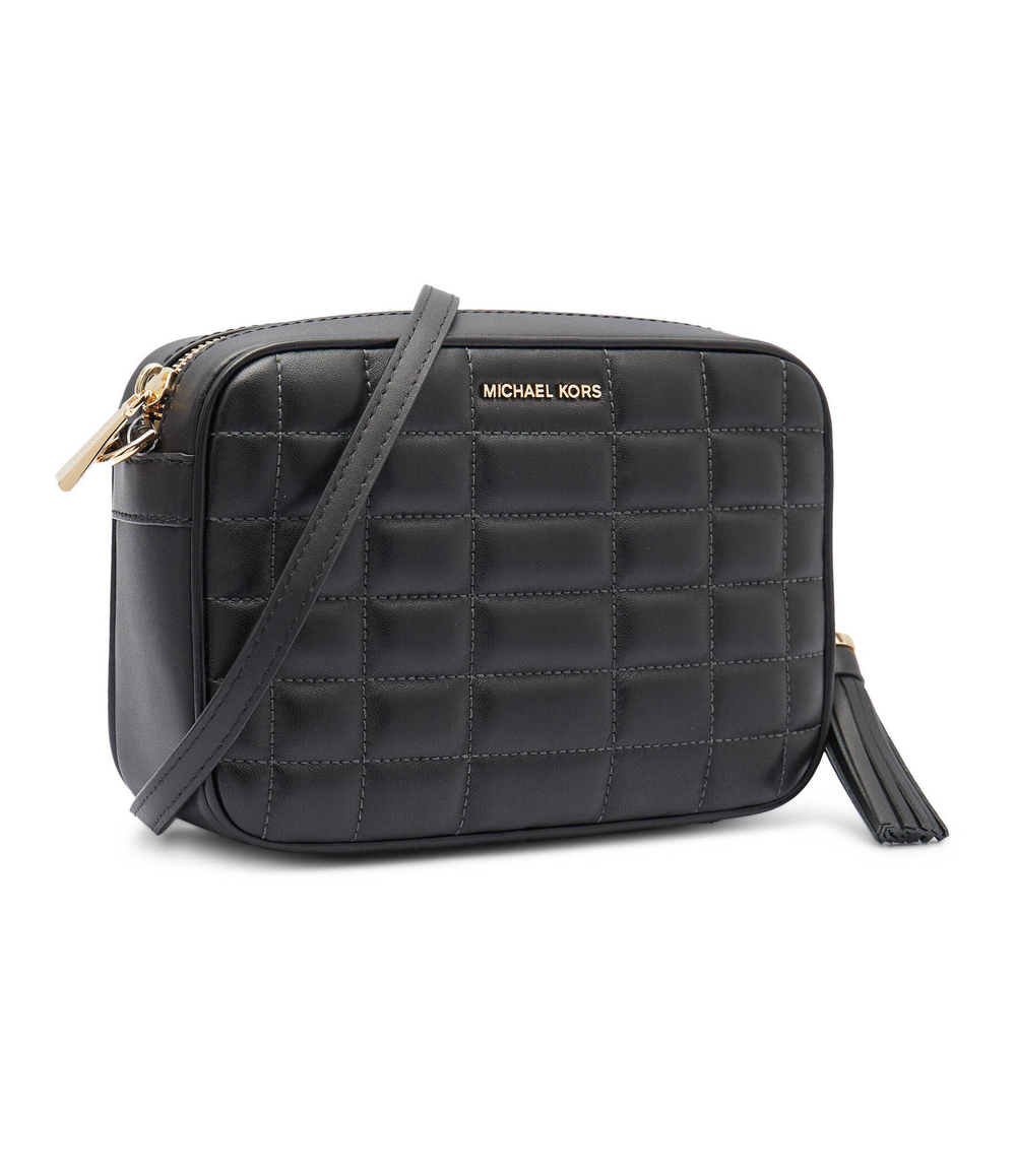 Кожаная сумка-мессенджер Michael Kors - черный(32R4GJ6M8L)
