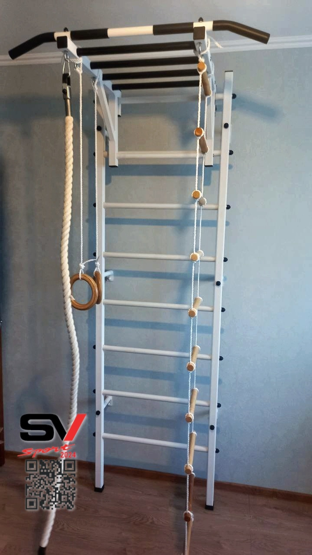 Монтаж шведской стенки Sv Sport в пеноблочные, газоблочные стены