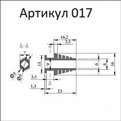 кабельный ввод 23 мм чертёж