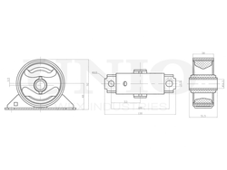 Опора двигателя передняя UNIO RMP-15070
