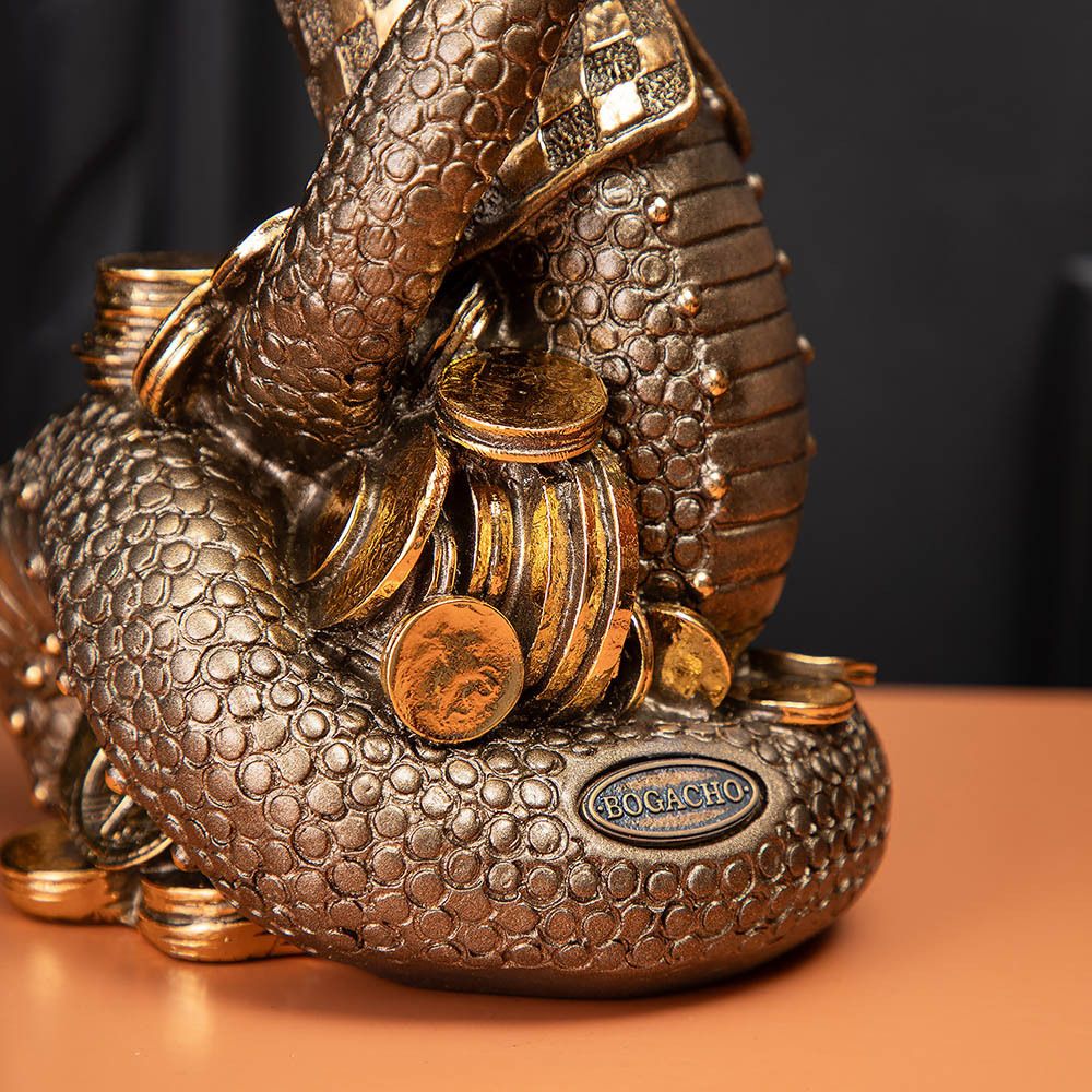 Статуэтка Удав Кулибин Бронза