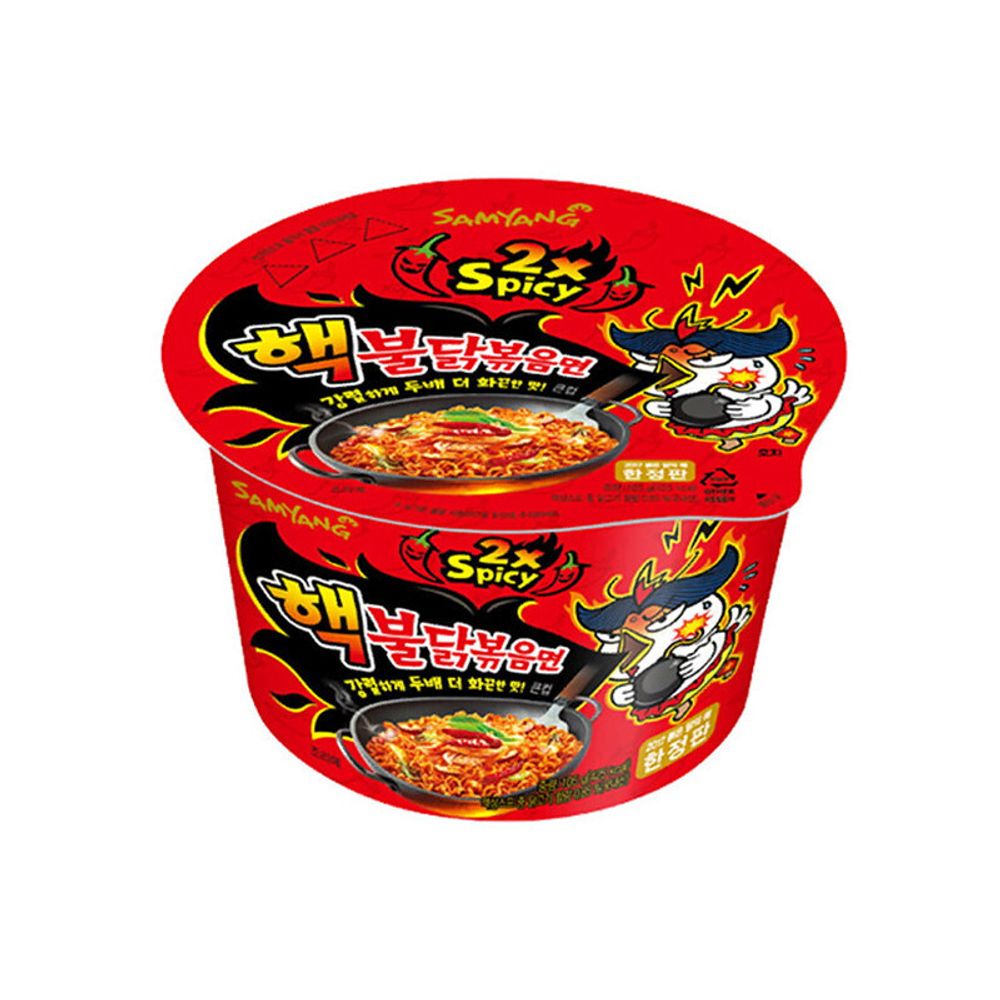 Лапша быстрого приготовления Samyang Hot Chicken Ramen Big Bowl 2X Spicy Очень острая со вкусом курицы 105 г