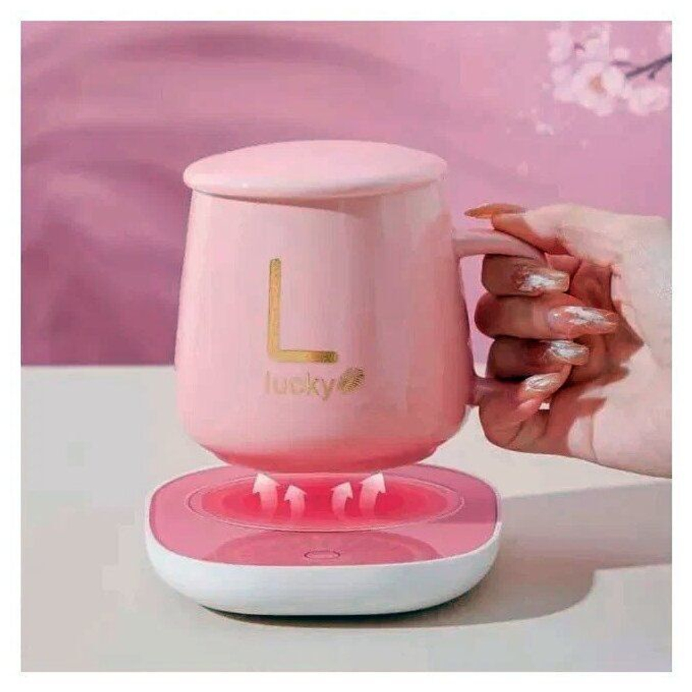 Кружка с подогревающей панелью от USB(5B)/ Чашка для чая и кофе