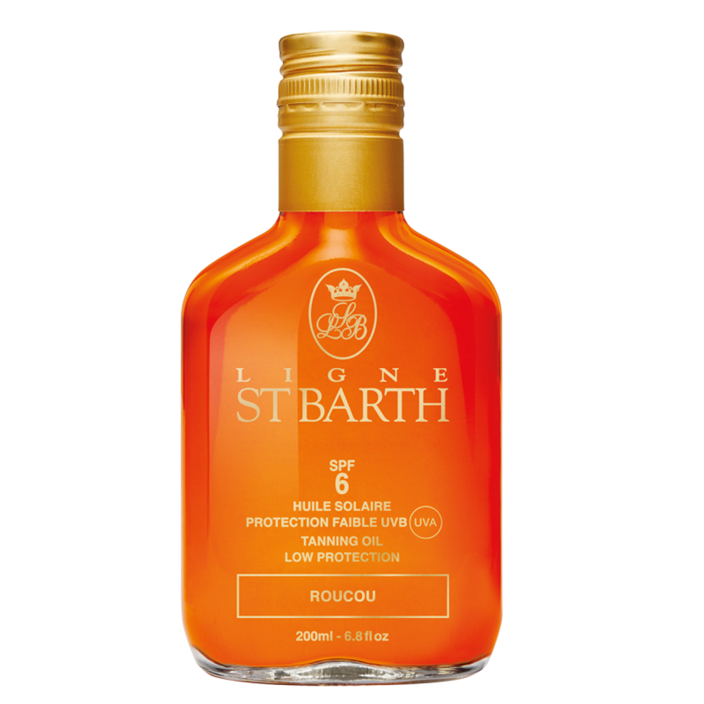 LIGNE ST BARTH ROUCOU TANNING OIL LOW PROTECTION SPF6 200 мл. МАСЛО ПОМАДНОГО ДЕРЕВА SPF6