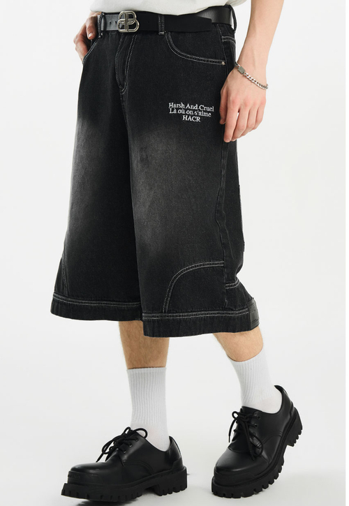 Джинсовые шорты HARSHandCRUEL Upside Down Denim Shorts