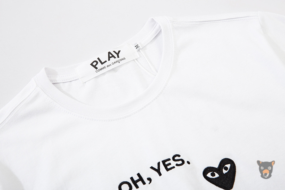 Футболка PLAY Comme des Garsons "Oh, yes"