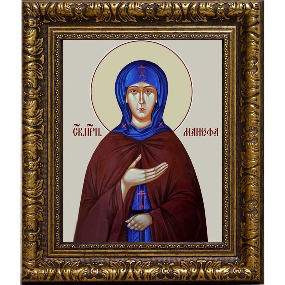 Манефа Гомельская Преподобная. Икона на холсте.
