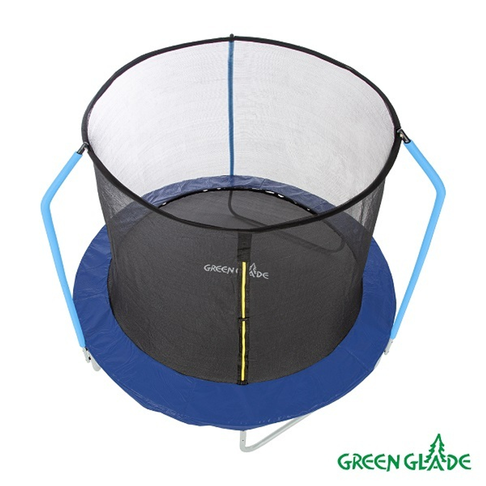 Батут уличный Green Glade с сеткой 8-футовый 3 ножки 3 стойки