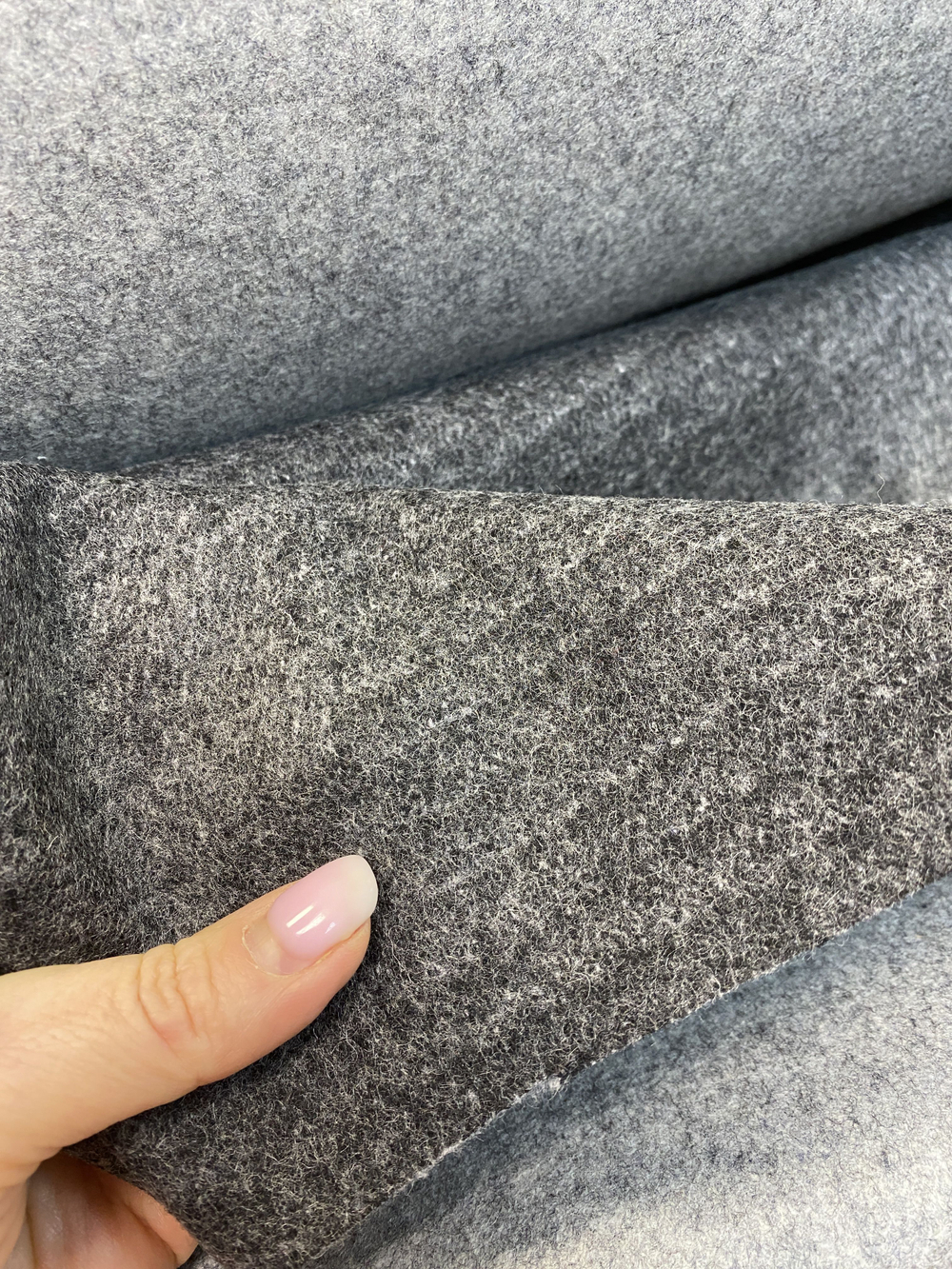 Ткань пальтовая войлок (Италия) 100% шерсть ш-135 см 1м