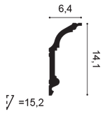 Карниз потолочный C339