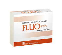 Тест-полоски офтальмологические с флюоресцеином (FluoStrips), 100 шт.