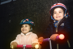 Самокат Mini Micro Deluxe Magic LED сиреневый