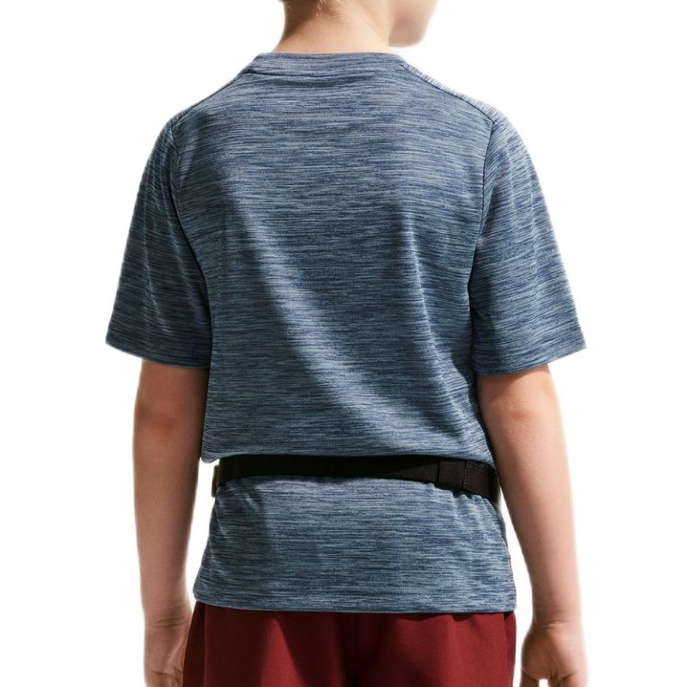 Детская теннисная футболка Nike Multi Dri-FIT Short-Sleeve - midnight navy/work blue/white
