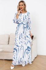 Платье Марго (белый/голубой) Р11-1245/4 Nikol