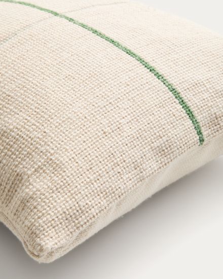 Чехол для подушки Atima с полосками зеленого цвета, жаккардовый, 100% ПЭТ, 45 x 45 см