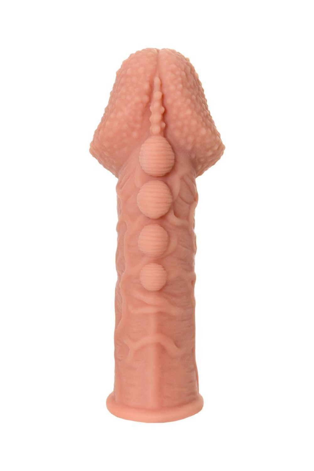 Насадка на фаллос KOKOS Extreme Sleeve 009 S, 12,7 см, рельефная