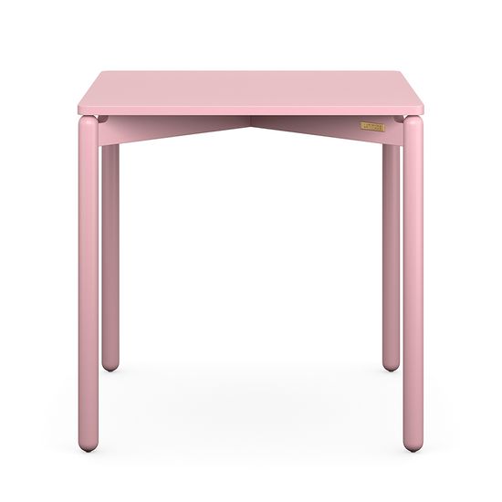 Стол обеденный saga, 75х75 см, розовый