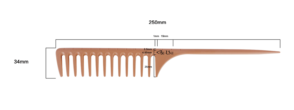 Карбоновый гребень и невидимки Ставвер Карбон золотист волнистые 70мм 48шт/уп