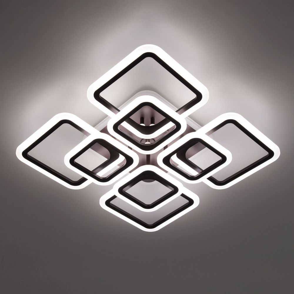 Citilux Марсель Смарт CL232A185E RGB Умная люстра Чёрная