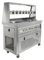 Фризер для жареного мороженого Foodatlas KCB-2Y (контейнеры, световой короб, стол для топпингов)