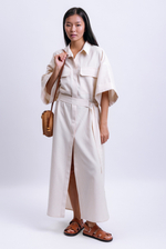 Платье-рубашка с коротким рукавом