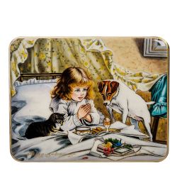 Народные промыслы ШК-55/131 Шкатулка «Перед завтраком» Лидяева Л.