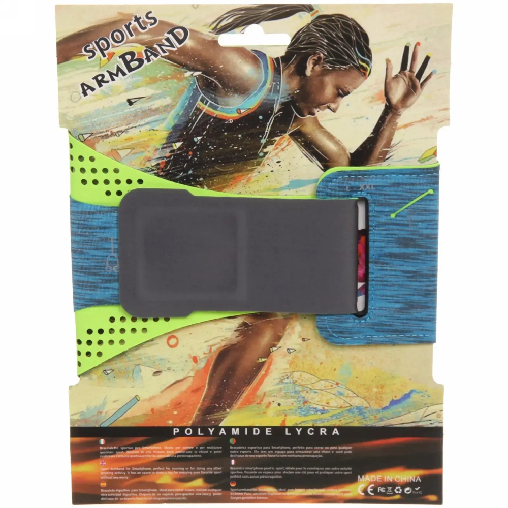 Чехол спортивный для телефона на руку «Victory» (для телефона 6»), микс