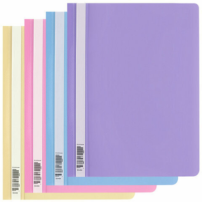 Скоросшиватель пластиковый ERICH KRAUSE «Pastel», А4, 120/180 мкм, 10 шт. ассорти, 50484