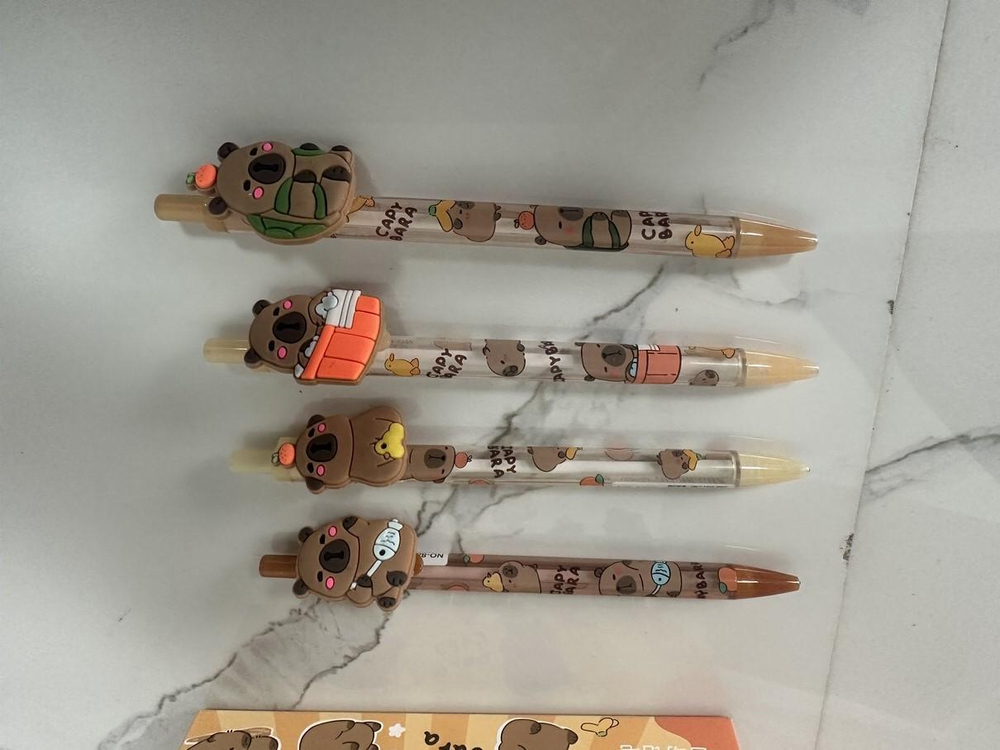 Карандаш механический "Капибара" 0,5мм, с игрушкой, 3 вида микс