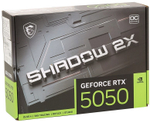 Видеокарта MSI RTX 5050 Shadow 2X OC (RTX 5050 8G SHADOW 2X OC) 8 Гб