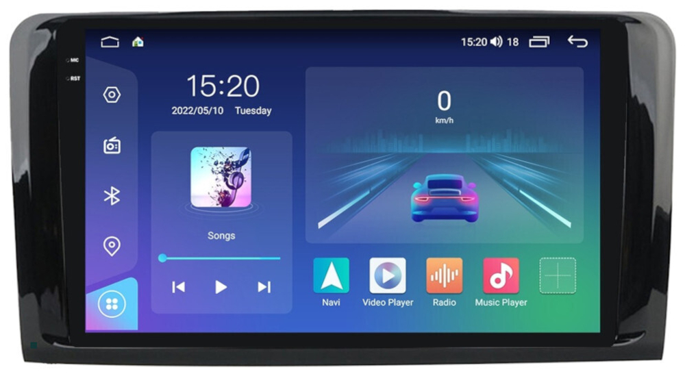 Магнитола для Mercedes-Benz ML (W164), GL (X164) 2005-2012 - Parafar PF213RN2K на Android 13, QLED+2K, ТОП процессор, 4Гб+32Гб, CarPlay, 4G SIM-слот