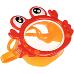 Маска для плавания детская Intex 55915 Fun Masks Краб / Очки маска для ныряния Крабик в бассейн и море Интекс 3-8 лет