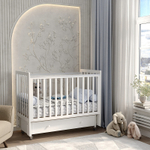 Кровать ANTEMI Classic Sleep 120х60 ящик+универсальный маятник цвет: Белый арт. НИК 22б