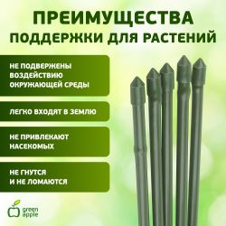 GCSB-11-90 GREEN APPLE Поддержка металл в пластике стиль бамбук 90cм o 11мм 5шт (Набор 5 шт) | GREEN APPLE